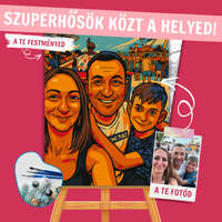 Creative Land Kft Számfestő portré - klasszikus képregény stílusban (Comic Book Art Stílus)