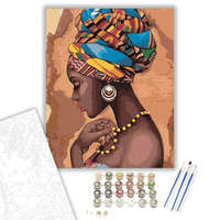 Creative Land Kft Afrikai nő - számfestő készlet