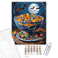 Creative Land Kft Halloween Cukorka Kavalkád - számfestő készlet