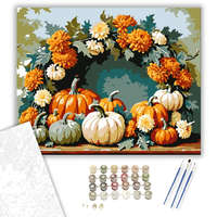 Creative Land Kft Őszi koszorú és tök kompozíció - számfestő készlet