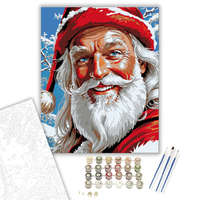 Creative Land Kft Mosolygó Télapó Varázslata - számfestő készlet