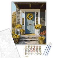 Creative Land Kft Napraforgó Koszorú a Tornácon - számfestő készlet