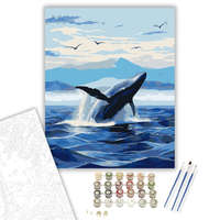 Creative Land Kft Felszínre Törő Bálna - számfestő készlet