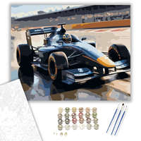 Creative Land Kft Kék Formula 1 Versenyautó a Kanyarban - számfestő készlet