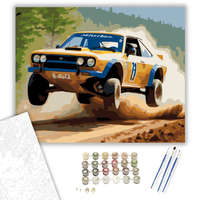 Creative Land Kft Rally Autó Ugrás Közben - számfestő készlet