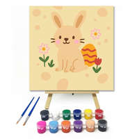 Creative Land Kft Mosolygós Nyuszi a Virágok Között - gyerek számfestő készlet