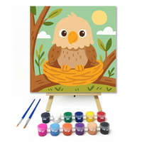 Creative Land Kft Aranyos Kis Sasfióka a Fészekben - gyerek számfestő készlet