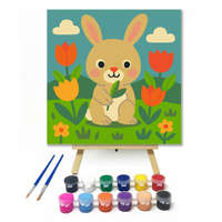 Creative Land Kft Vidám Nyuszi a Tulipánok Között - gyerek számfestő készlet