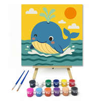 Creative Land Kft Mosolygós Bálna Napfényben - gyerek számfestő készlet