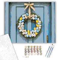 Creative Land Kft Húsvéti Koszorú Festett Tojásokkal - számfestő készlet