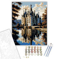 Creative Land Kft Château de Chambord - számfestő készlet – 40×50 cm (Keretre feszítve)