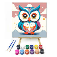Creative Land Kft Színes bagoly - gyerek számfestő készlet