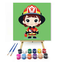 Creative Land Kft A kis tűzoltó - gyerek számfestő készlet