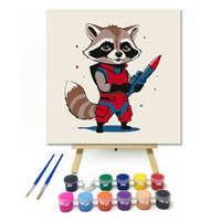 Creative Land Kft Kis űrhajós mosómedve - gyerek számfestő készlet