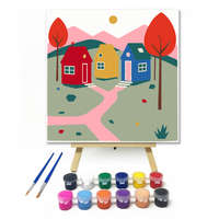 Creative Land Kft Három kis házikó - gyerek számfestő készlet