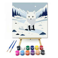 Creative Land Kft Kölyök sarki róka - gyerek számfestő készlet