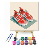 Creative Land Kft Piros futócipő - gyerek számfestő készlet