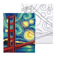 Számfestő Golden Gate híd - előrerajzolt élményfestő készlet