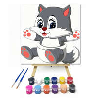 Creative Land Kft Kis Farkas - gyerek számfestő készlet