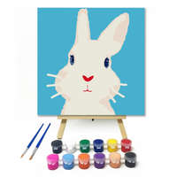 Creative Land Kft Fehér nyuszi - gyerek számfestő készlet