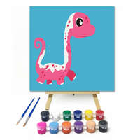 Creative Land Kft Pink dinó - gyerek számfestő készlet