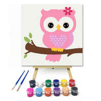 Creative Land Kft Kislány Bagoly - gyerek számfestő készlet
