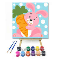 Creative Land Kft Kis Nyuszi Répával - gyerek számfestő készlet