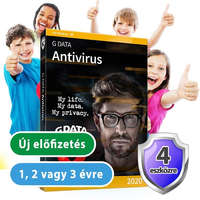 G DATA Antivirus 4 eszközre 20% kedvezménnyel tanárok, diákok, nyugdíjasok, EÜ dolgozók, rendőrök, tűzoltók részére