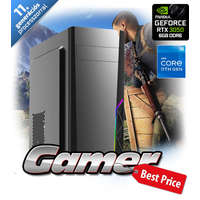 Gamer Best Price 11.gen konfiguráció - i5-11400F, 8GB DDR4 3200MHz RAM, 250GB SSD (500/550), HDD nélkül, RTX 3050 6GB