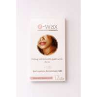  E-WAX Hideg Szőrtelenítő gyantacsík arcra 12 db + 1 db balzsamos lemosókendő (Érzékeny bőrre)