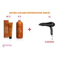 KEYRA Colors hajfesték akció 40 db + KEYRAOX 900 ml 6 db+AJÁNDÉK WAHL Super Dry (+ AJÁNDÉK: 1 db WAHL)
