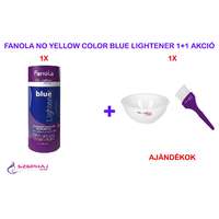  FANOLA No Yellow Color BLUE Lightener Szőkítőpor 450 g 1+1 AKCIÓ (+ AJÁNDÉK: 1 db FANOLA No Yellow)
