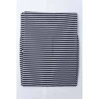 Hajvágó kendő csíkos, tépőzáras-Stripes Black /7A/ (7A)