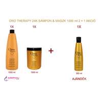 FANOLA Oro Therapy Shampoo & Mask 1000 ml 2+1 AKCIÓ (+ AJÁNDÉK: 1 db FANOLA Oro Therapy Shampoo 300 ml)