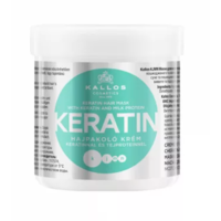 KALLOS KERATIN hajpakoló száraz, töredezett hajra 500 ml (keratinnal és tejproteinnel)