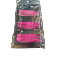Hullámcsatt színes csillámos pink 24 db 4102
