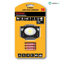Kodak Kodak Fejlámpa 5W LED (+3AAA) 300 Lumen
