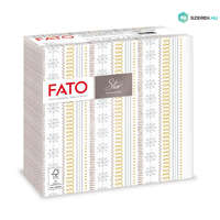 FATO Fato Sztár karácsonyi szalvéta Ribbon Silver 2 rétegű 38x38cm 40 szál/csomag