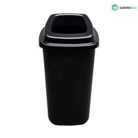 PLAFOR Plafor Sort szelektív hulladékgyűjtő, szemetes 28L fekete/fekete