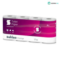WEPA Satino Wepa Prestige toalettpapír 3 rétegű, fehér, 150 lap, 8 tek/csg 8 csomag/zsák