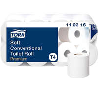 TORK Tork toalettpapír T4 kistekercses Premium (3r., hófehér, 250lap/tek, 8tek/csg, 9csg/karton)