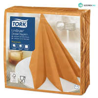 TORK Tork szalvéta "Linstyle" Premium,textilutánzatú, NARANCS 39/1, 50db/csg,12csg/karton