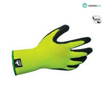  Kesztyű mártott latex, Hi-Vis Grip Glove-Latex Foam, sárga/fekete "XL"