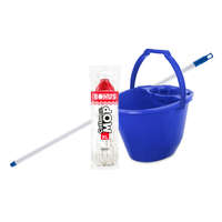 BONUS Bonus Felmosó szett-vödör KÉK 11L csavaró kosár, felmosó nyél 120cm CottonMop 160gr