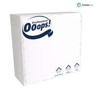 Vajda Papír Ooops! szalvéta 33X33cm, 2r., 1/4 hajtás, FEHÉR, 100 lap/csg, 20csg/karton, 42karton/raklap