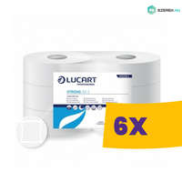Lucart Professional Lucart Strong 23J WC papír 23cm átm. - 2 rétegű, hófehér, 185m (Karton - 6 tek)