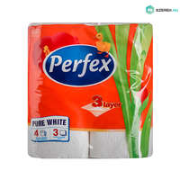 Perfex Perfex WC papír hófehér - 3 rétegű 4 tekercses