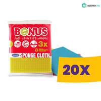 Bonus Bonus szivacsos mosogatókendő 3db-os (Karton - 20 csg)