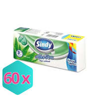 Sindy papírzsebkendő aloe vera 3r., 100db/csg, 60csg/karton, 24karton/raklap KARTON - 60 db
