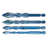 NEO TOOLS Univerzális keményfémlapkás fúrókészlet, 1/4" hatszög szárral, 6,8,10,12mm, 4db